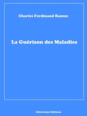 cover image of La Guérison des Maladies